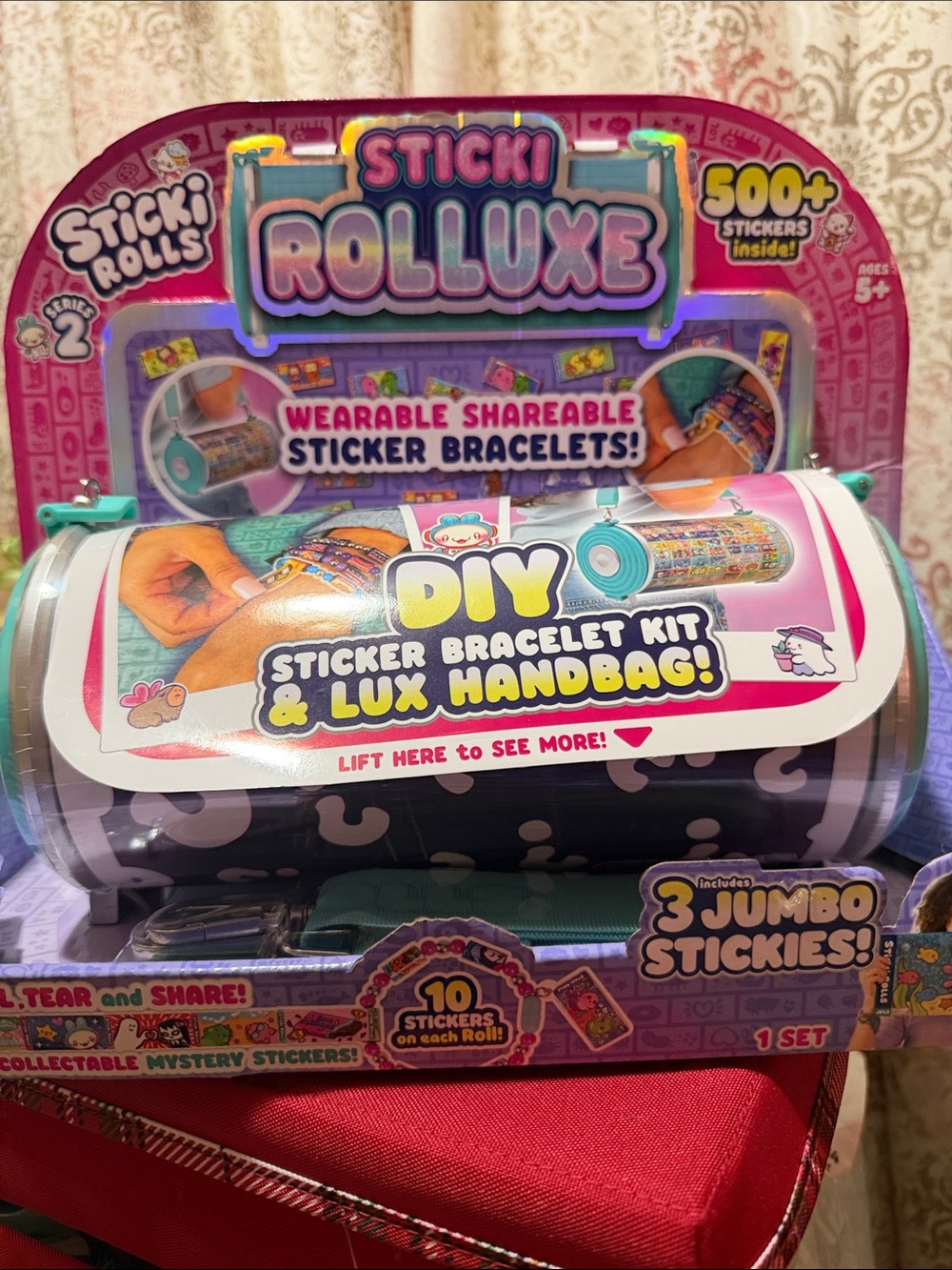 Viral Sticki Rolls Sticki Rolluxe Sticker Bracelet Kit Handbag